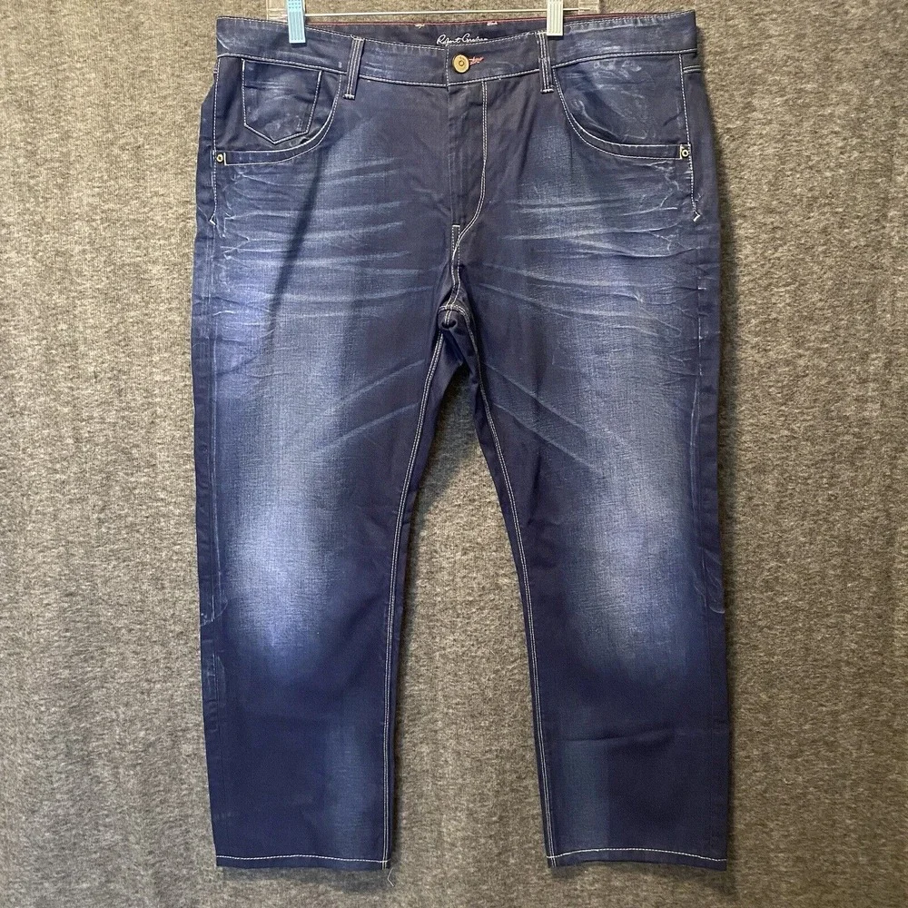 Robert Graham Jeans Mens 40x29 Blue Slim‎ Jim Dark Wash Denim 100% Cotton Italy
